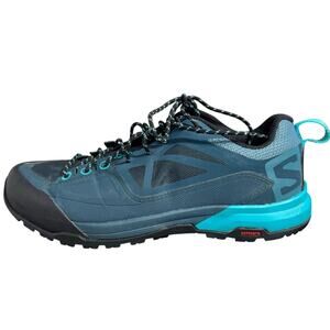 Salomon X ALP SPRY Outdoor Sneaker Shoe Women 7 Blue Black Gorpcore Hiking Camp